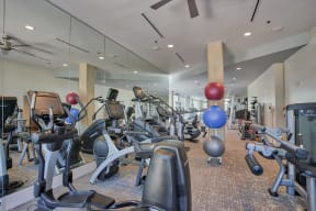 Updated Fitness Center with Brand New Equipment and Synrgy360 System at Glass House by Windsor, 2728 McKinnon Street, Dallas