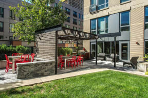 Outdoor Lounge Space at The Victor by Windsor, 02114, MA