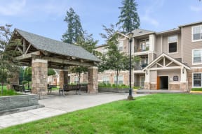 Outdoor Gazebo in Courtyard at at Reflections by Windsor, Washington, 98052