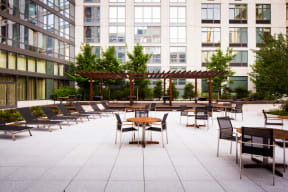 Courtyard Garden by Mathews Nielson, at The Ashley Apartments, New York, 10069