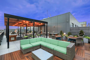 Rooftop Oasis with City Views at The Victor by Windsor, Boston, Massachusetts