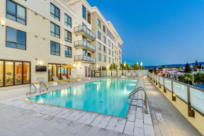 Resort-Style Rooftop Pool at The Marston by Windsor, Redwood City, 94063