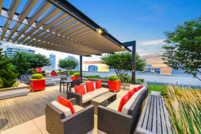 Rooftop Sundeck and Garden with Gorgeous Views  at The Martin, Seattle, WA