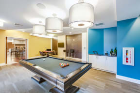 Recreation Room with Billiards and Card Table at Vox on Two, 223 Concord Turnpike, MA