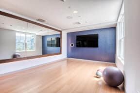 Tranquil yoga studio at Windsor at Hopkinton, Hopkinton, 01748