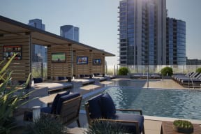 Poolside Cabanas with Large TVs at 640 North Wells, 640 N Wells, Chicago