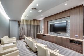 Screening Room With HDTV and Surround-Sound at Windsor at West University, Houston, 77005