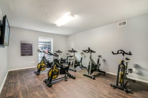 Spin studio at Allen House Apartments, 3433 West Dallas Street, TX