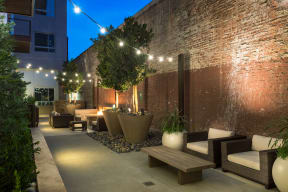 Beautiful Outdoor Lounge Space at 1000 Grand by Windsor, California, 90015