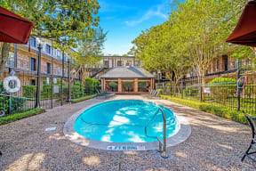 Resort-Style Pools at Allen House Apartments, 3433 West Dallas Street, Houston