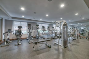 State-Of-The-Art Fitness Center at Warren at York by Windsor, Jersey City, NJ