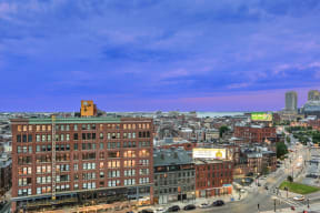 North End and Harbor Views from Sky Terrace at The Victor by Windsor, Boston, 02114