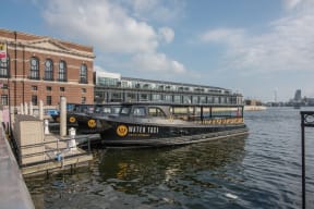 Commuting via Water Taxi at Crescent at Fells Point by Windsor, 951 Fell Street, MD