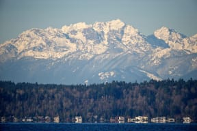 Nearby Olympic Mountains at The Whittaker, Seattle, WA