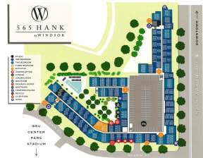 Site Map at 565 Hank by Windsor, Atlanta, GA, 30315