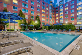 Resort style pool at Windsor at The Gramercy, White Plains, NY