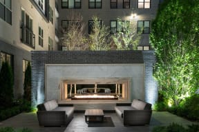 Elevated outdoor living spaces perfect for hosting guests at Windsor Mystic River, Medford, MA