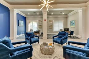 Unwind with friends and family in our resident clubhouse at Legacy by Windsor, Plano
