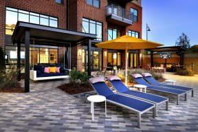 Elevated outdoor living spaces at Stadium Walk By Windsor, Georgia, 30339