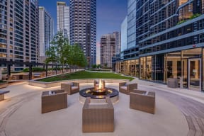 Outdoor Fire Pit at Moment, Illinois