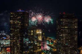 Enjoy spectacular bi-weekly fireworks shows from the comfort of your home.