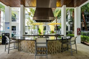 Shaded Lounge Area at Windsor at Pembroke Gardens, Florida, 33027