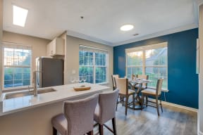 Spacious kitchens and dining areas at Windsor Herndon, Herndon, VA