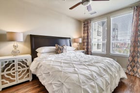 Ceiling fan in bedroom at Element 47 by Windsor, CO, 80211