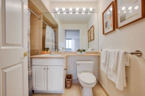 Modern bathroom at Windsor at Mariners, NJ, 07020