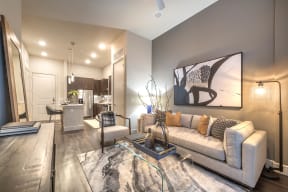 Contemporary Living Room at Windsor Turtle Creek, Texas