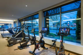 State of the art fitness center at Windsor Mystic River, Medford, MA