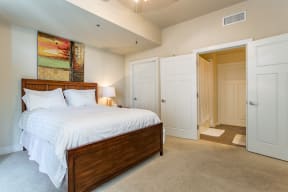 Bedrooms will accommodate a king size bed. at Windsor on the Lake, Austin, 78701