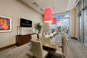 Private Dining Room, at The Sovereign at Regent Square, 3233 West Dallas, Houston, 77019