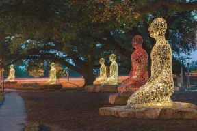 Plensa's Tolerance sculptures celebrate diversity in Houston, at The Sovereign at Regent Square, 3233 West Dallas, Houston, 77019