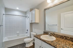 Huge bathroom and closet space at The District, Denver, 80222