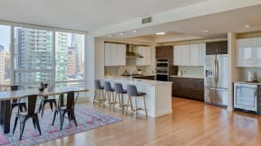 Open layout penthouses at The Martin, 98121, WA