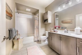 Spa-inspired bathrooms at Valentia by Windsor, California, 90631