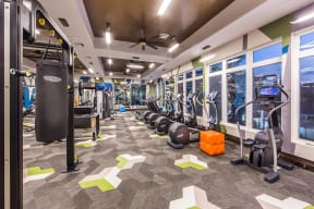 24-hour fitness center features at Valentia by Windsor, California, 90631
