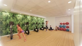 Fully-Equipped Fitness Center at Waterside Place by Windsor, Boston, MA