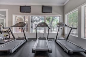 Cardio equipment in fitness center at Windsor Westbridge, TX, 75006
