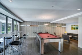 Play a game of billiards or just relax with friends in our lounge.