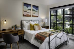 Bedroom With Expansive Windows at 565 Hank by Windsor, Atlanta, GA, 30315
