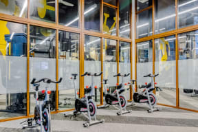 Spinning studio with Fitness on Demand™ system at Windsor at Pembroke Gardens, Pembroke Pines, 33027