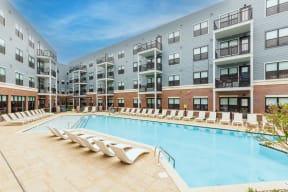 Extensive Resort Inspired Pool Deck at Station Bay, New Jersey, 08879