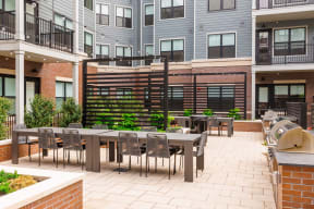 Outdoor Grill With Intimate Seating Area at Station Bay, South Amboy, 08879