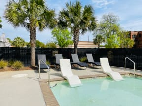 Land Bank Lofts in Columbia SC with sparkling community pool