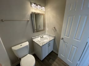 Retreat at Palm Pointe, North Charleston South Carolina, bathroom with upgraded light fixtures
