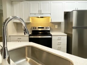Lex at Brier Creek apartments in Morrsville, NC, newly renovated kitchen