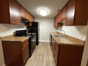 One bedroom kitchen at Nova Ridge, Charlotte, North Carolina