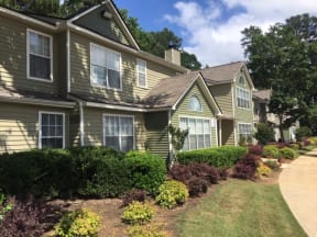 Twin Springs Apartments, Norcross Georgia, apartment leasing office with landscaping